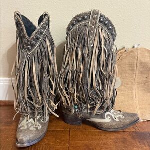 Fringe Western Cowboy Boots